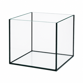 Aquarium 40x40x35cm Cube 56 Liter schwarz