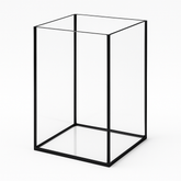 Aquarium 25x25x35cm Cube 21,8 Liter schwarz