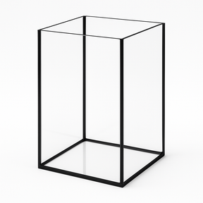 Aquarium 25x25x35cm Cube 21,8 Liter schwarz