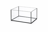 Aquarium 30x25x20cm 15 Liter schwarz