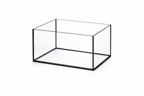 Aquarium 30x25x20cm 15 Liter schwarz