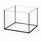 Aquarium 30x25x25cm 18,7 Liter schwarz