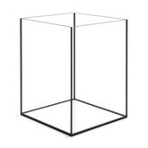 Aquarium 35x35x45cm Cube 55 Liter schwarz