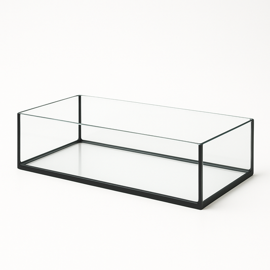 Aquarium 40x20x15cm / 12 Liter schwarz