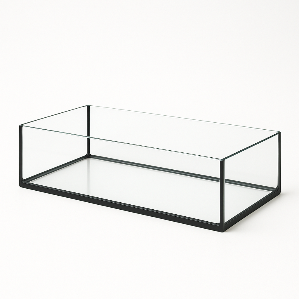 Aquarium 40x20x15cm / 12 litres noir