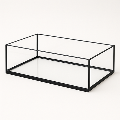 Aquarium 40x30x15cm / 18 Liter schwarz