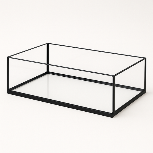 Aquarium 40x30x15cm / 18 Liter schwarz