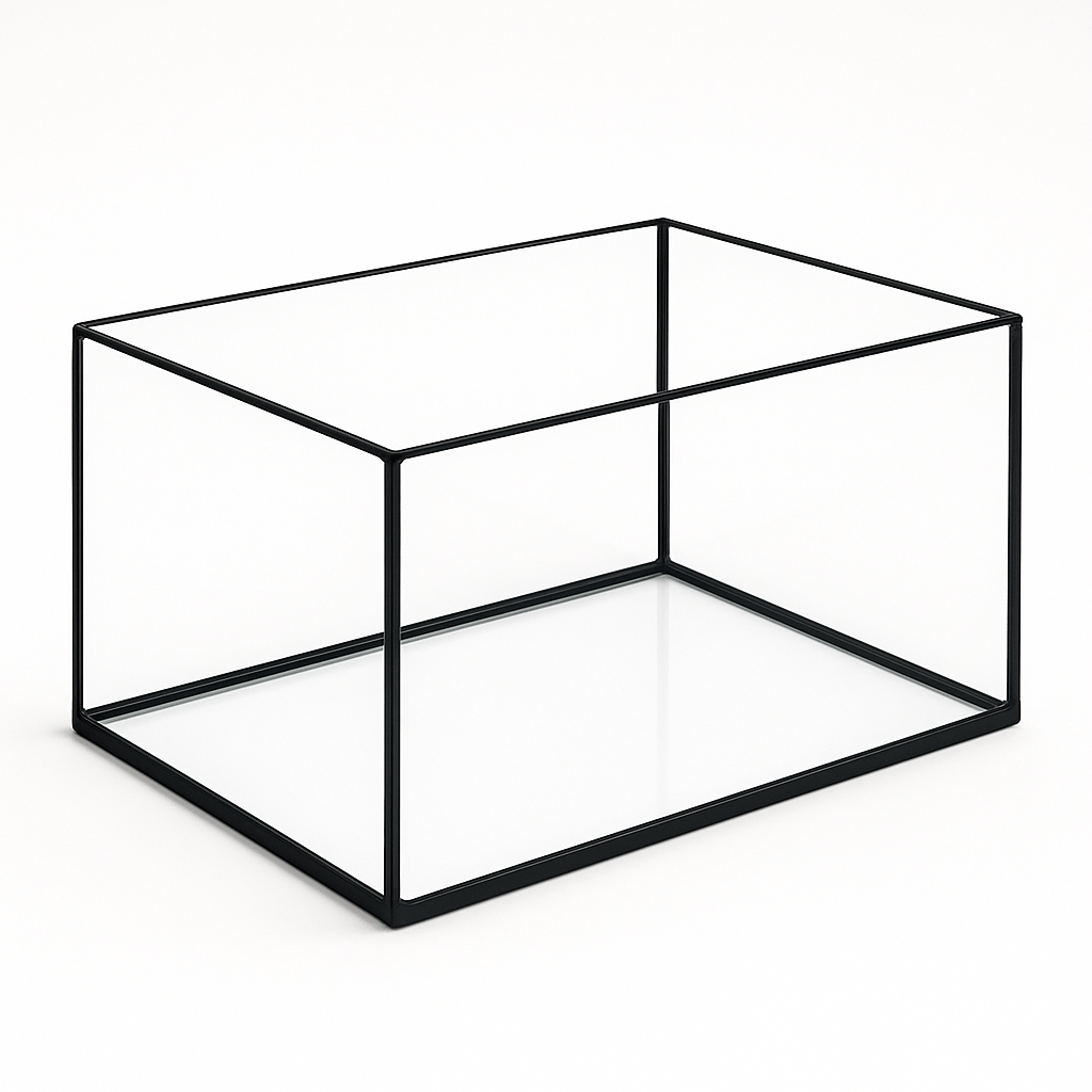 Aquarium 40x30x20cm / 24 Liter schwarz