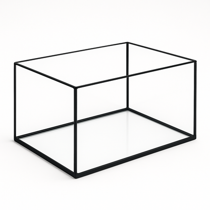 Aquarium 40x30x20cm / 24 Liter schwarz