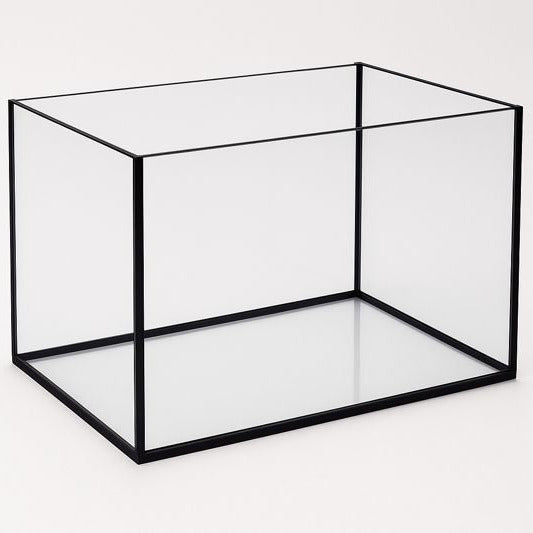 Aquarium 40x30x25cm / 30 litres noir
