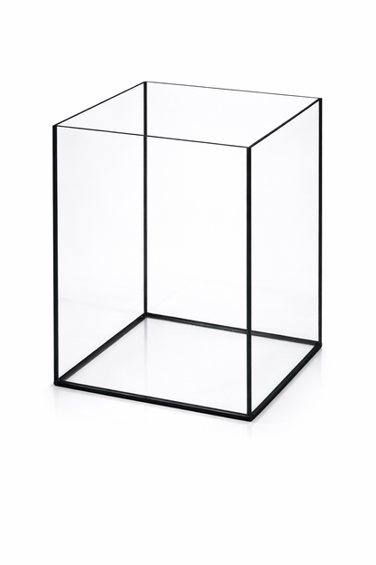 Aquarium 40x40x45cm Cube 72 liters black