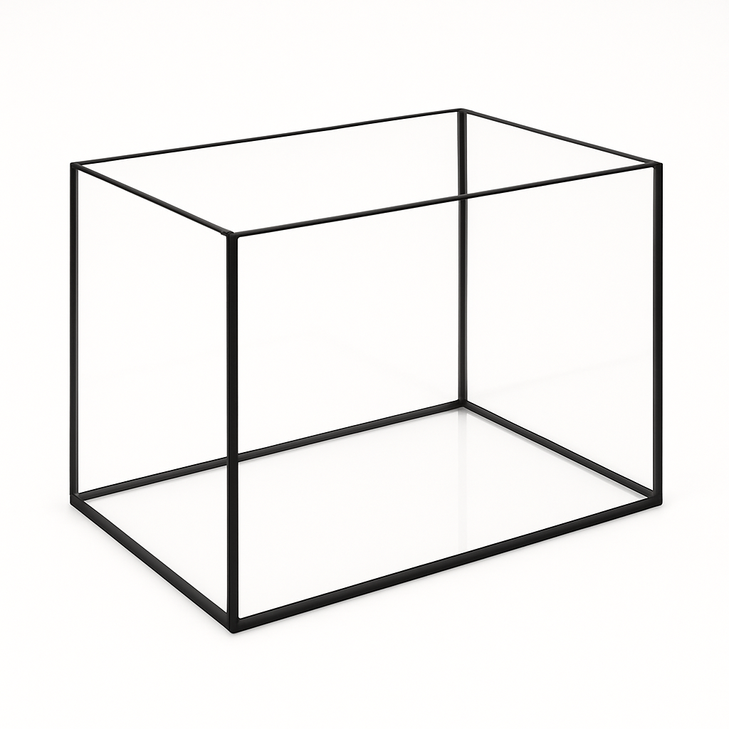 Aquarium 45x30x30cm / 40,5 Liter schwarz