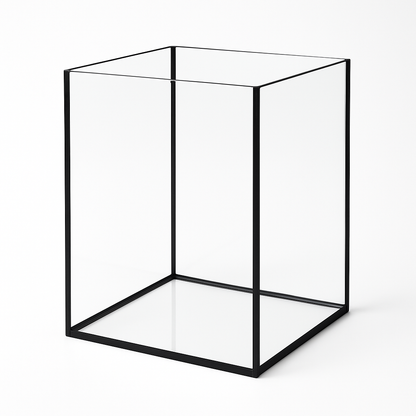 Aquarium 45x45x50cm Cube 101 Liter schwarz