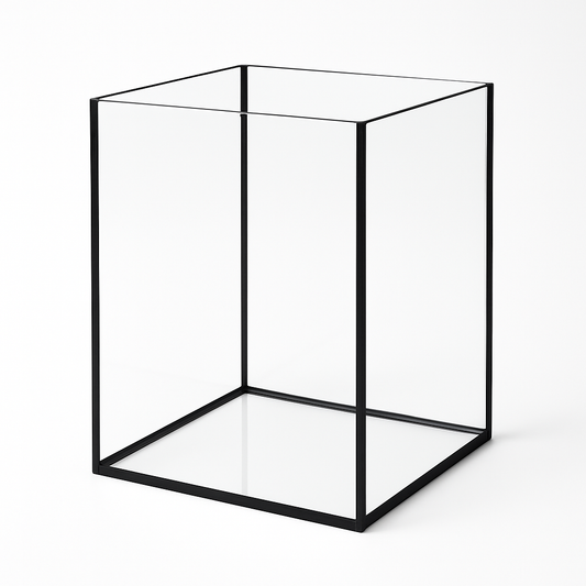 Aquarium 45x45x50cm Cube 101 Liter schwarz