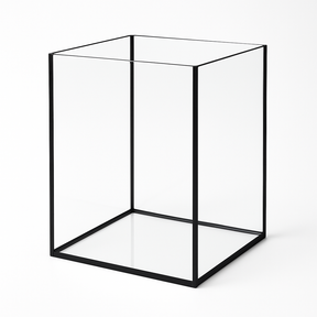 Aquarium 45x45x50cm Cube 101 Liter schwarz