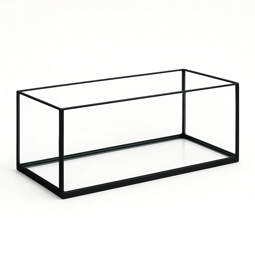 Aquarium 50x20x25cm / 25 Liter schwarz