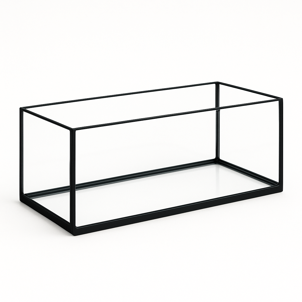 Aquarium 50x20x20cm / 20 Liter schwarz