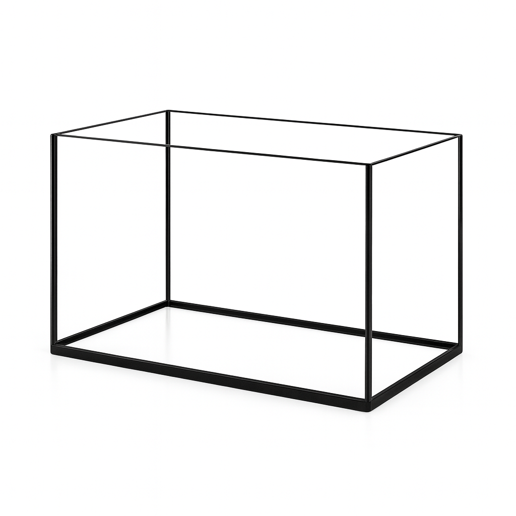 Aquarium 50x20x30cm / 30 Liter schwarz