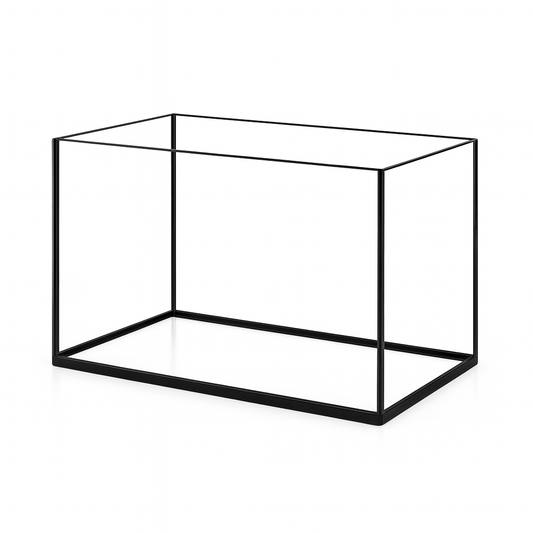 Aquarium 50x20x30cm / 30 Liter schwarz