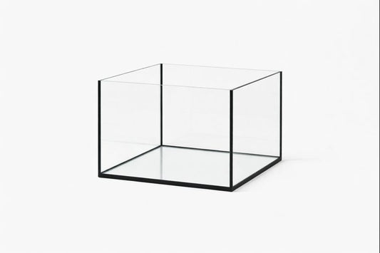 Aquarium 50x50x40cm Cube 100 Liter schwarz