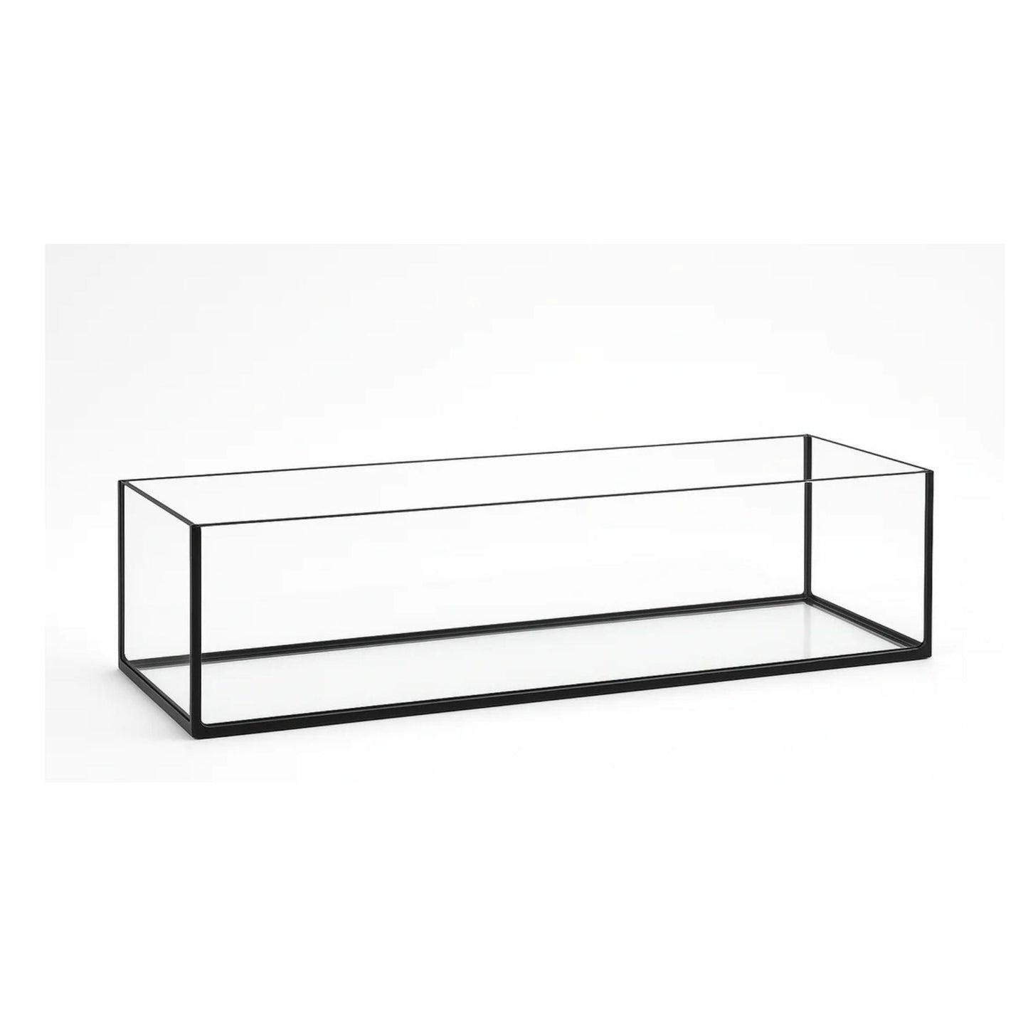 Aquarium 60x20x20cm / 24 Liter schwarz