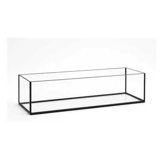 Aquarium 60x20x20cm / 24 Liter schwarz