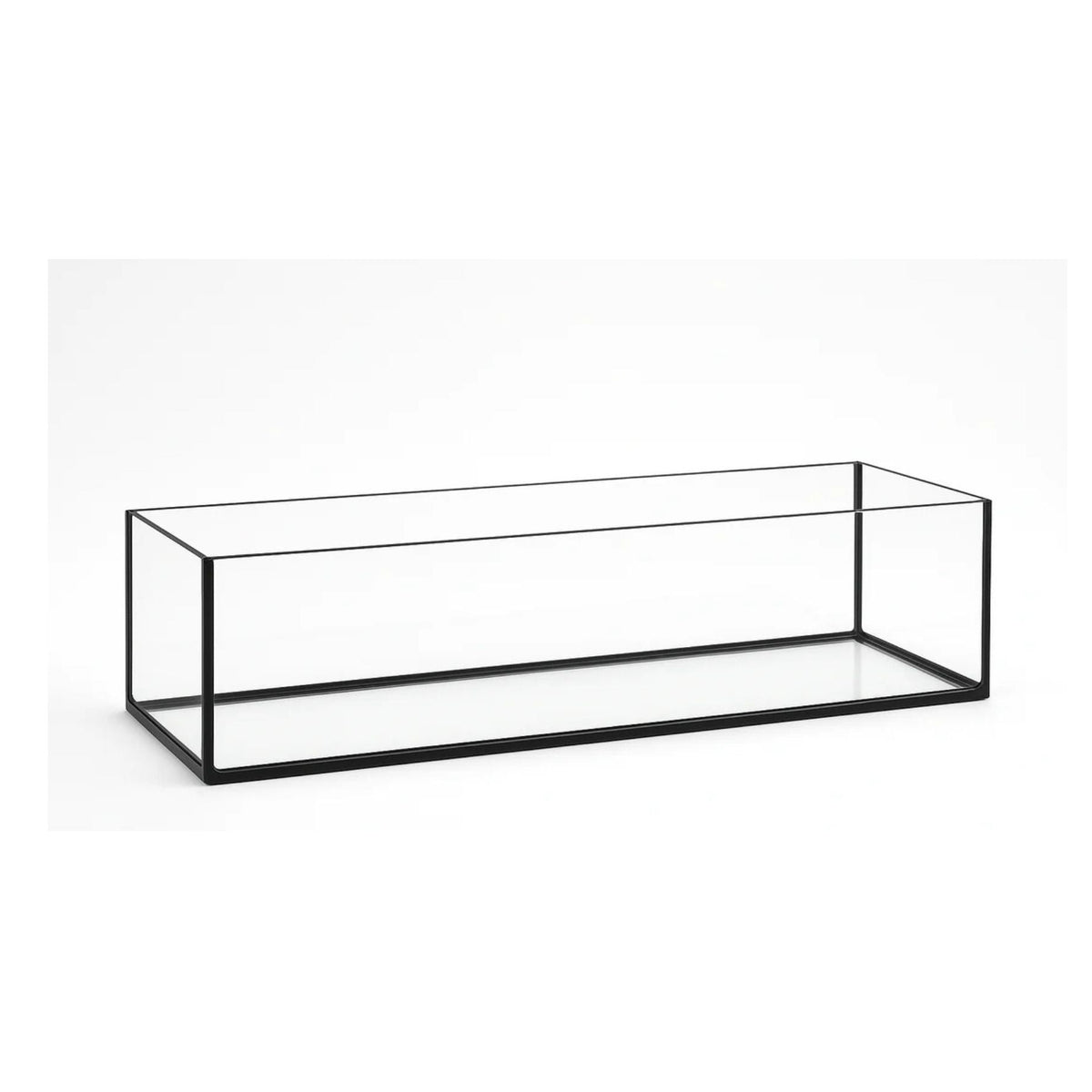 Aquarium 60x20x20cm / 24 litres noir