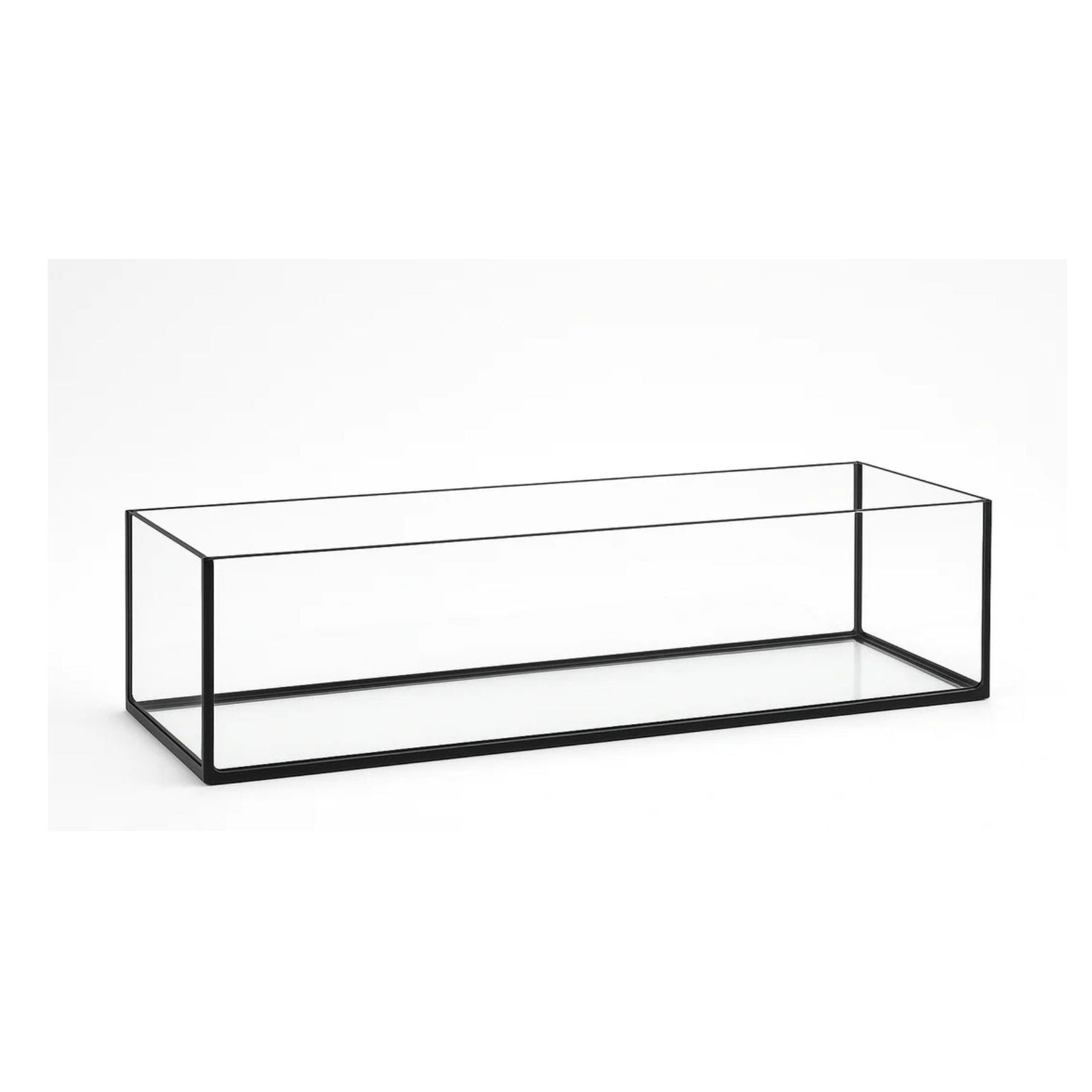 Aquarium 60x20x20cm / 24 Liter schwarz