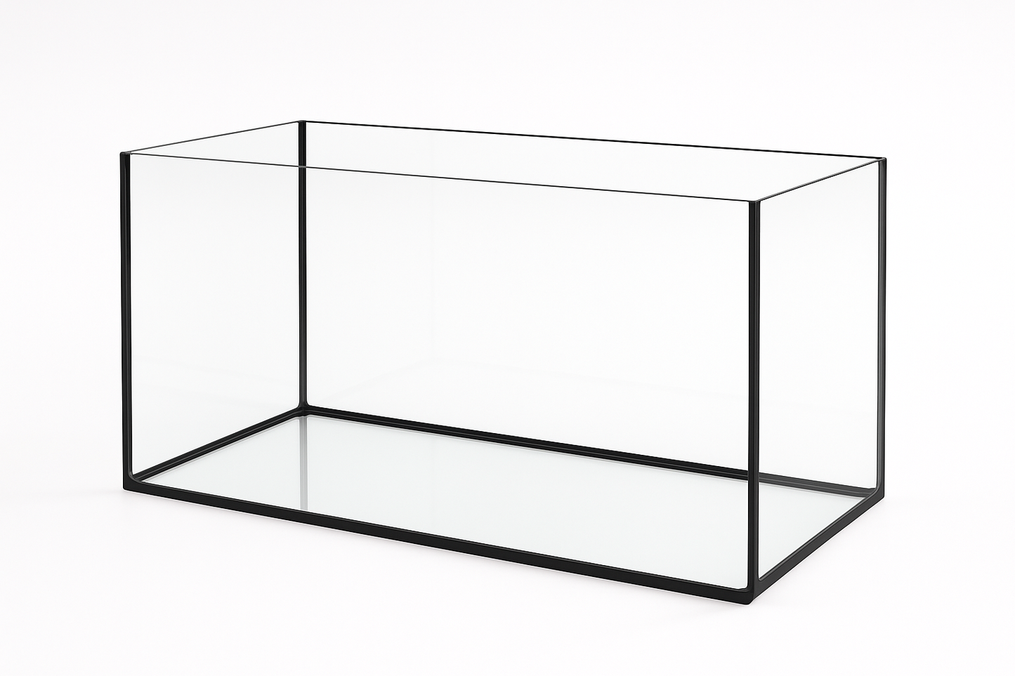 Aquarium 60x30x25cm / 45 Liter schwarz