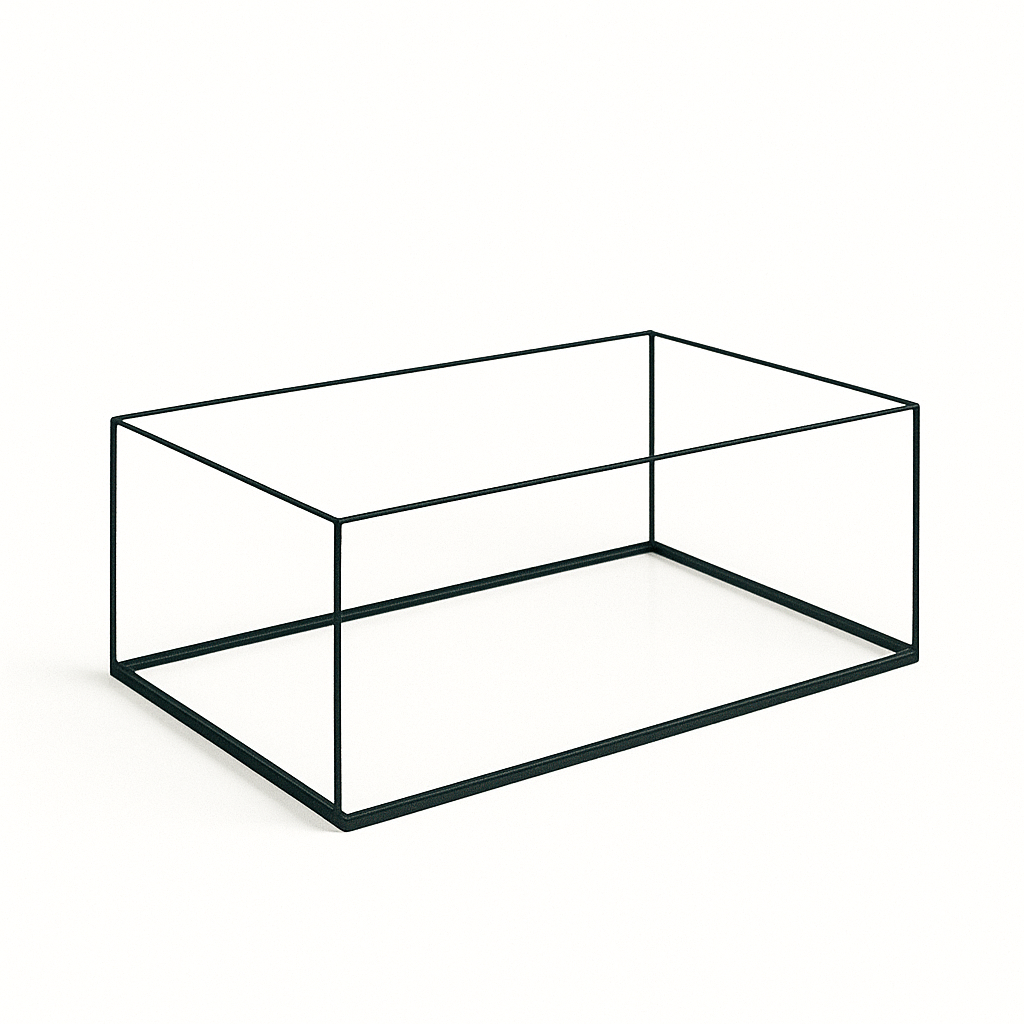 Aquarium 60x30x25cm / 45 Liter schwarz