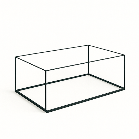 Aquarium 60x30x25cm / 45 Liter schwarz