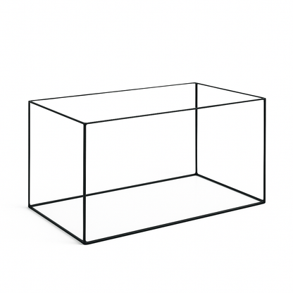 Aquarium 60x30x30cm / 54 Liter schwarz