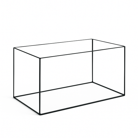 Aquarium 60x30x30cm / 54 Liter schwarz