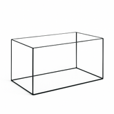 Aquarium 60x30x30cm / 54 Liter schwarz
