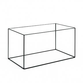 Aquarium 60x30x30cm / 54 Liter schwarz