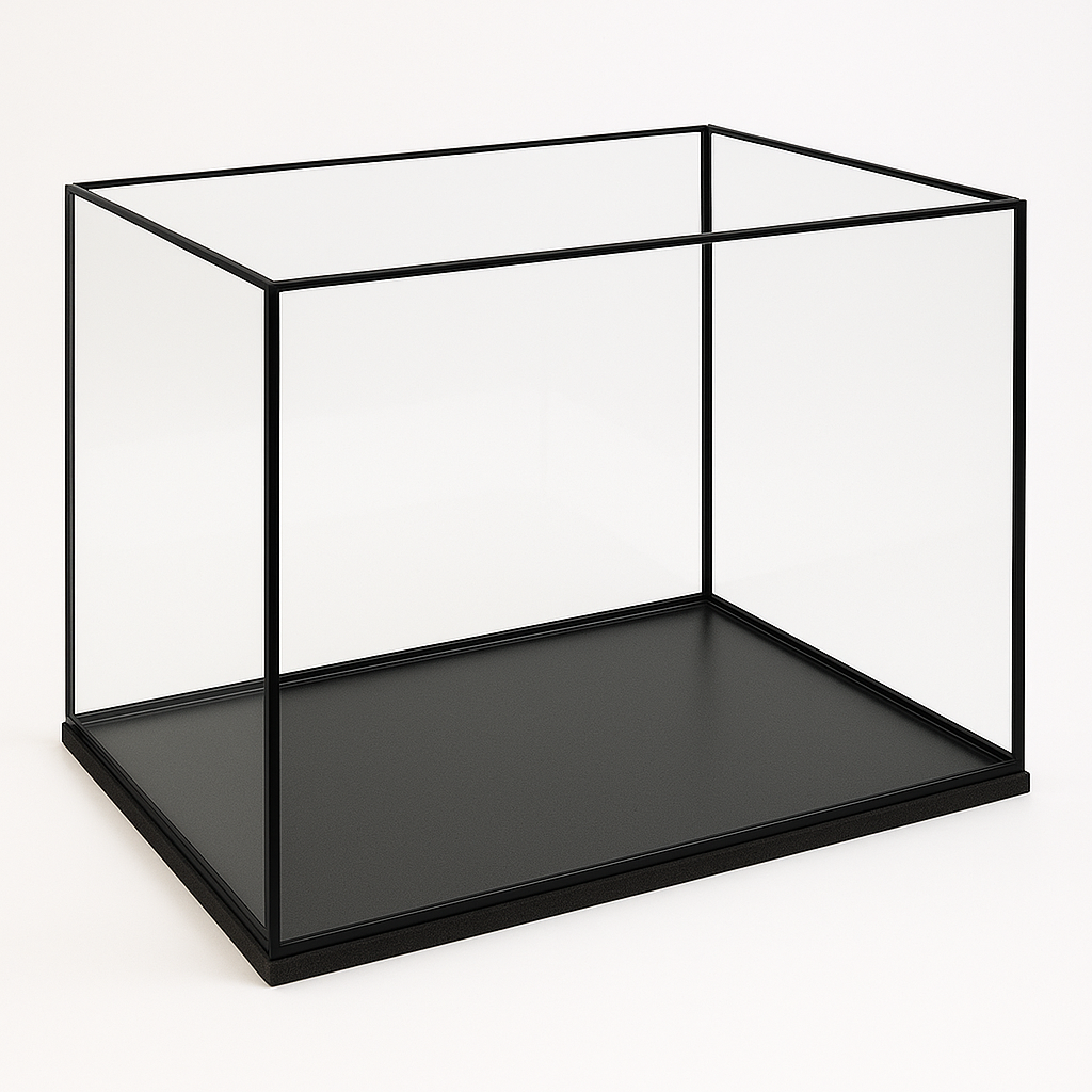 Aquarium 60x30x40cm / 72 Liter schwarz