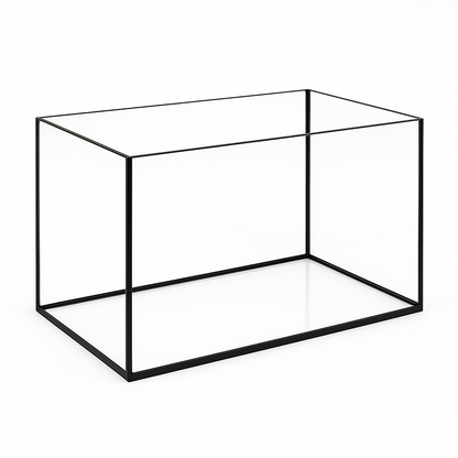 Aquarium 60x40x30cm / 72 Liter schwarz