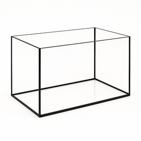 Aquarium 60x40x30cm / 72 Liter schwarz