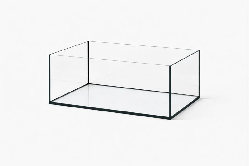 Aquarium 60x50x30cm / 90 Liter schwarz