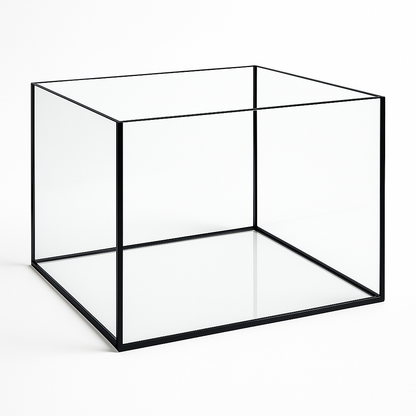 Aquarium 60x50x40cm / 120 Liter schwarz