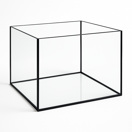 Aquarium 60x50x40cm / 120 Liter schwarz