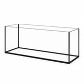 Aquarium 60x20x30cm / 36 Liter schwarz