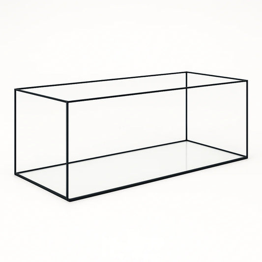 Aquarium 70x30x30cm 63 Liter schwarz