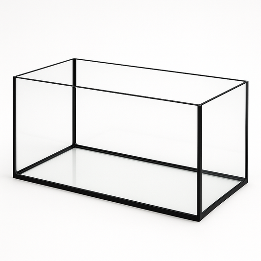 Aquarium 70x40x40cm / 112 Liter schwarz