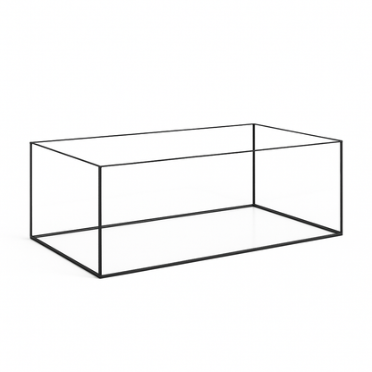 Aquarium 76x38x30cm für Kallax Regal 86,6 Liter schwarz