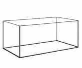Aquarium 76x38x35cm für Kallax Regal 101 Liter schwarz