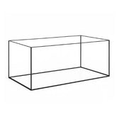 Aquarium 76x38x35cm pour étagère Kallax 101 litres noir