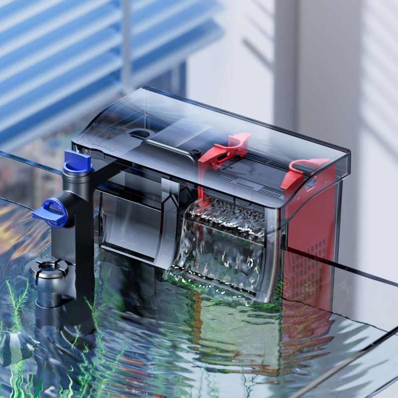 SunSun CBG-500 Filtre à suspendre avec UVC, 500 l/h, pour aquariums jusqu'à 115 litres
