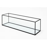 Aquarium 80x20x20cm / 32 Liter schwarz