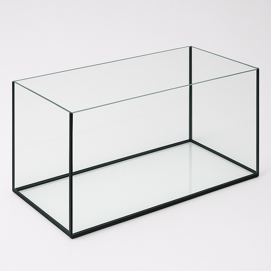 Aquarium 80x30x30cm / 72 Liter schwarz